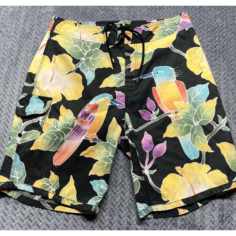 Polo Ralph Lauren Board Shorts Men’s 33 Swim Trunks Tropical Birds